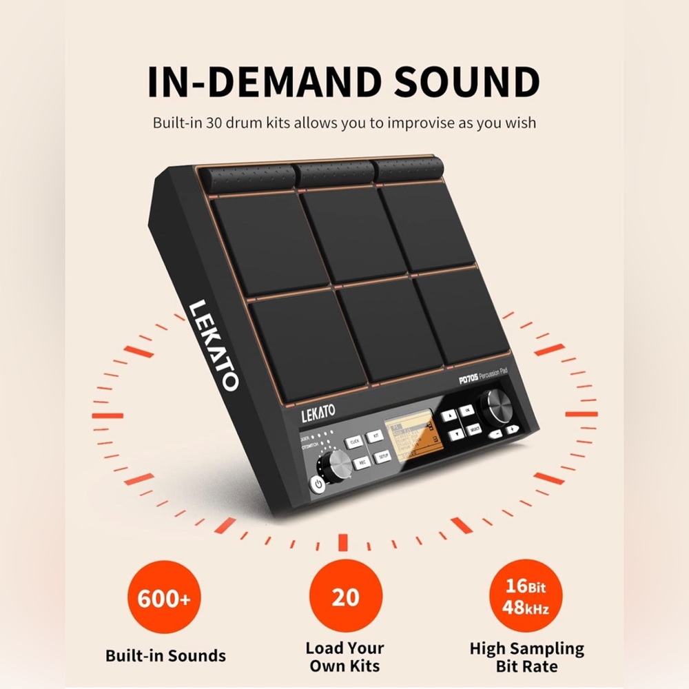 LEKATO Percussion Sampling Pad